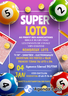 Photo du loto SUPER LOTO DU RUGBY au profit des enfants de 2 associations