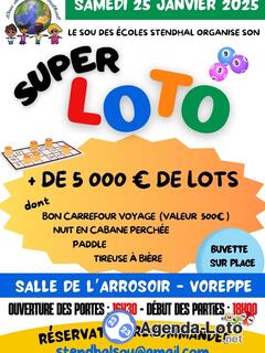 Photo du loto SUPER LOTO du Sou des Ecoles Stendhal