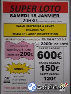 Photo du loto Super Loto du Team Le large Compétition