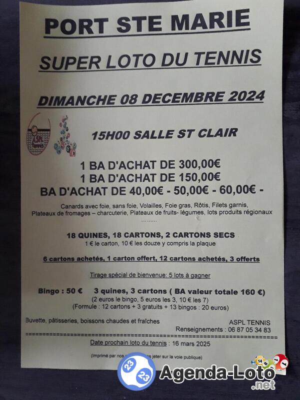 Super loto du tennis