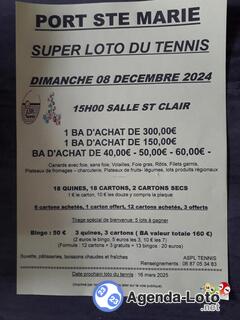 Photo du loto Super loto du tennis