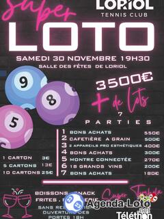 Photo du loto Super Loto du Tennis Club