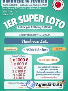 Photo du loto Super loto du tennis club guerandais