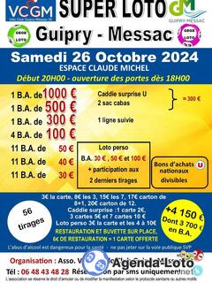 Photo du loto Super loto du VCGM anim Gégé loto