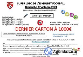 Photo du loto Super loto es golbey football