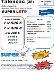 Photo du loto Super loto Espoir Sportif Basket Talensac avec JCO