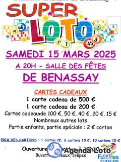 Photo du loto Super loto familles rurales benassay