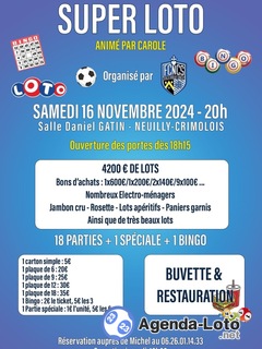 Photo du loto Super loto fcncs