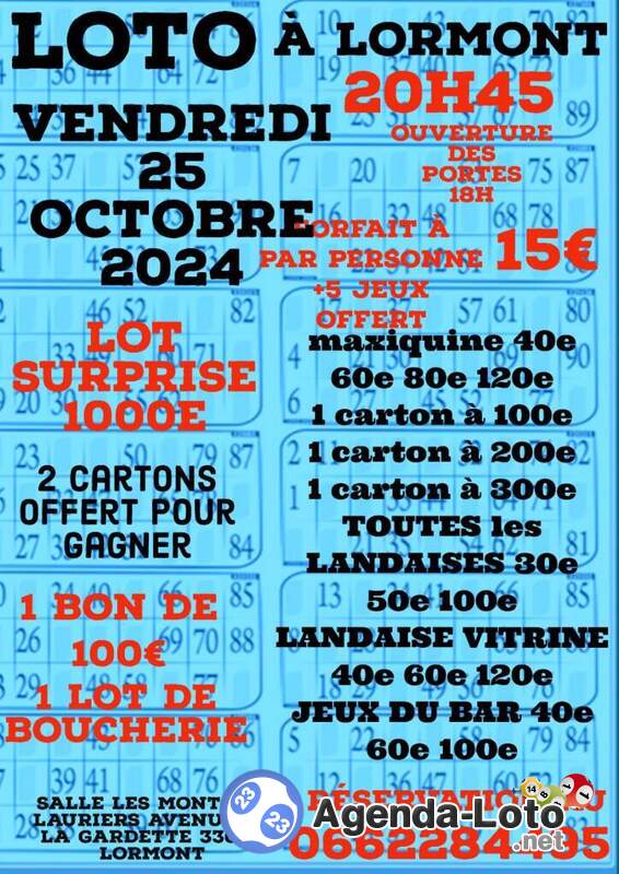 super loto forfait 15e part participant