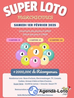 Photo du loto Super loto des fous du volants Marchiennes