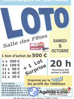 Photo du loto Super loto GACM au profit du TELETHON avec JCO