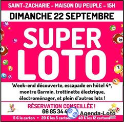 Photo du loto SUPER LOTO - A gagner Un week-end, montre Garmin...