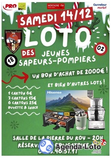 Photo du loto SUPER LOTO des Jeunes Sapeurs Pompiers d'Albertville