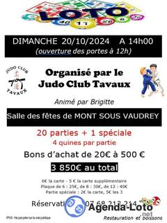 Photo du loto Super Loto Judo Club Tavellois