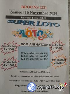 Photo du loto Super Loto Judo Club Trémeur animateur: Dom Animation