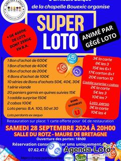 Photo du loto Super loto de l'ALCB Chapelle Bouexic anim Gégé loto