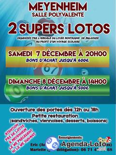 Photo du loto Super loto de l'Amicale du lycée Montaigne de Mulhouse