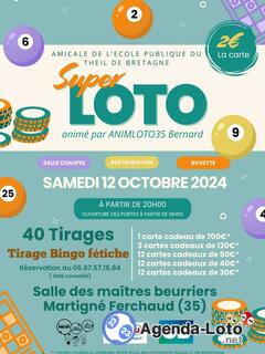 Photo du loto Super loto de l'amicale de l'école du Theil de Bretagne