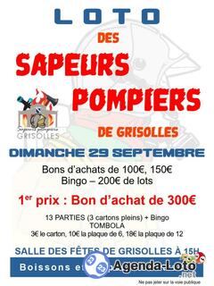 Photo du loto Super Loto de l'Amicale des Sapeurs Pompiers de Grisolles