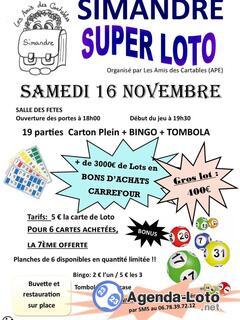 Photo du loto Super loto de l'APE