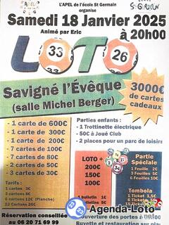 Photo du loto Super loto de l'APEL ST GERMAIN Ani : ERIC