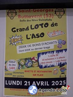 Photo du loto Super loto de L ASO animation christelle