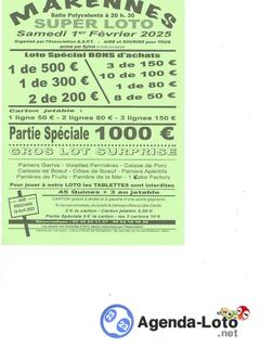 Photo du loto Super loto de l aspt