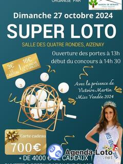 Photo du loto SUPER LOTO de l'association Le Ruleau