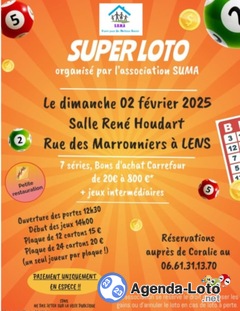 Photo du loto Super loto de l’association. SUMA