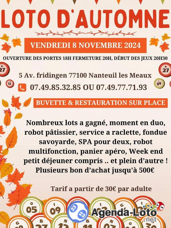 Super loto de l'automne