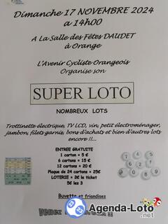 Photo du loto Super LOTO de l'Avenir Cycliste Orangeois