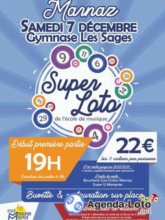 Photo du loto SUPER LOTO de l'Ecole de Musique de Marnaz