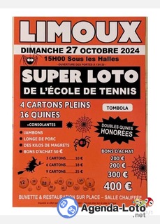 Photo du loto Super LOTO de l'école de Tennis