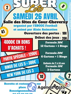 Photo du loto Super Loto de l'ESCCC Football