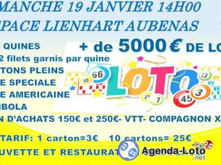 Photo du loto super loto de l'us aubenas basket