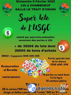 Photo du loto Super loto de l'USGC FOOT