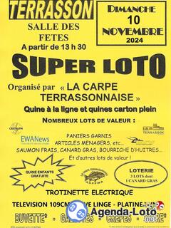 Photo du loto Super loto de la carpe terrassonnaise