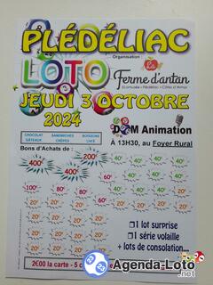 Photo du loto Super Loto de la Ferme d'Antan animé: Dom Animation