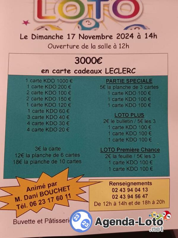 Super loto à La Flèche