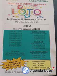 Photo du loto Super loto à La Flèche salle Printania