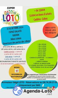 Super loto de la Guichenaise anim Gégé loto