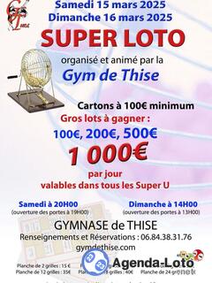 Photo du loto Super Loto de la Gym de Thise