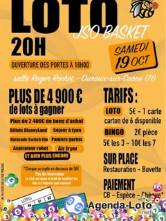 Photo du loto Super loto de la Jso basket