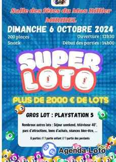 Photo du loto Super loto de la SAP-Salle des fêtes du Mas Rillier