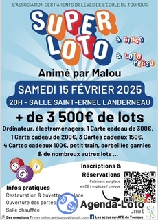 Photo du loto Super loto à Landerneau animé par Malou