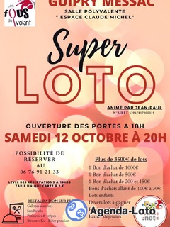 Photo du loto Super Loto 'les fous du volant Guipry Messac Pipriac'