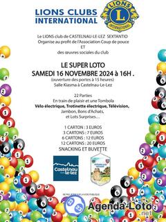 Photo du loto Le super loto - lions club castelnau-le-lez sextantio