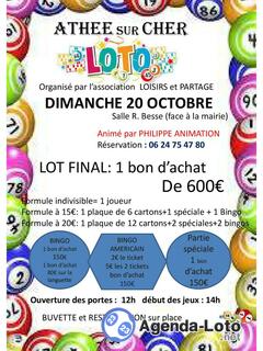 Photo du loto super loto loisir et partage anime par philippe animation