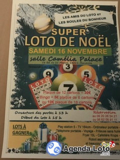 Photo du loto Super loto de lots de Noel