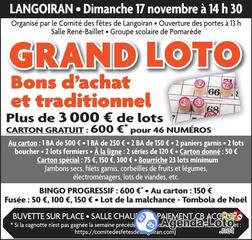 Photo du loto super loto mixte 46 lots et jeux